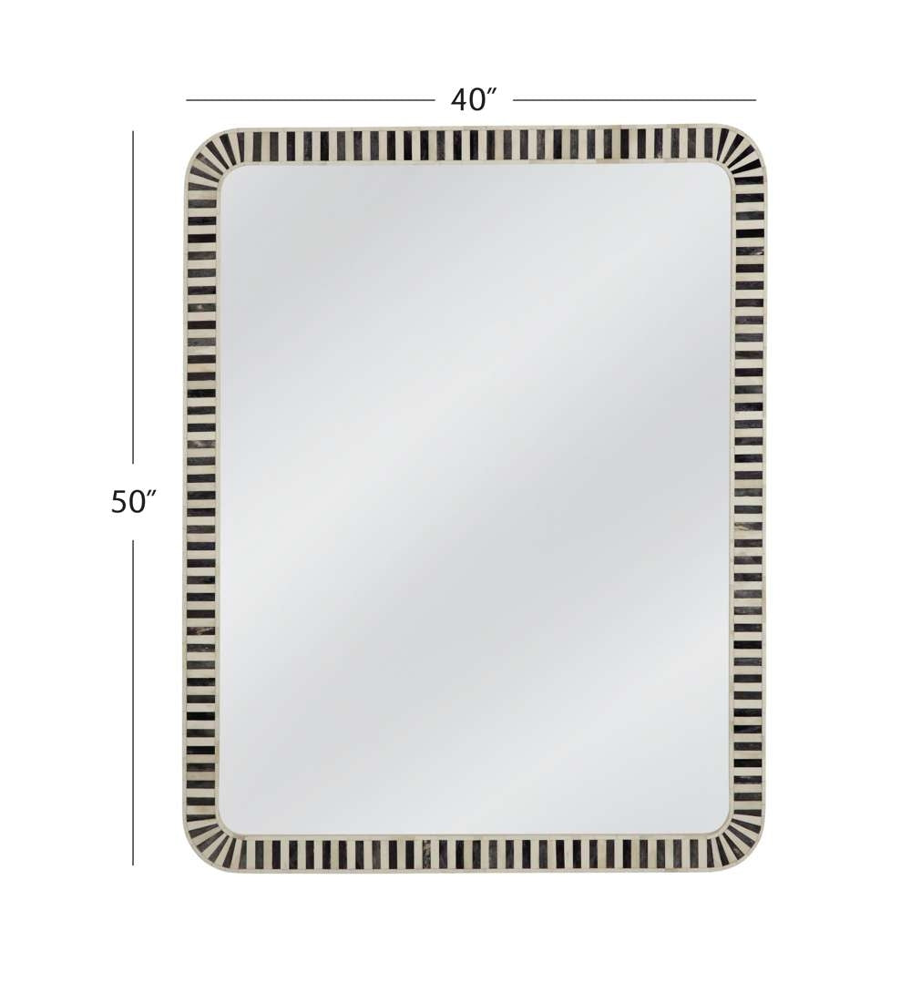 Bone Inlay Wall Mirror – 40x50