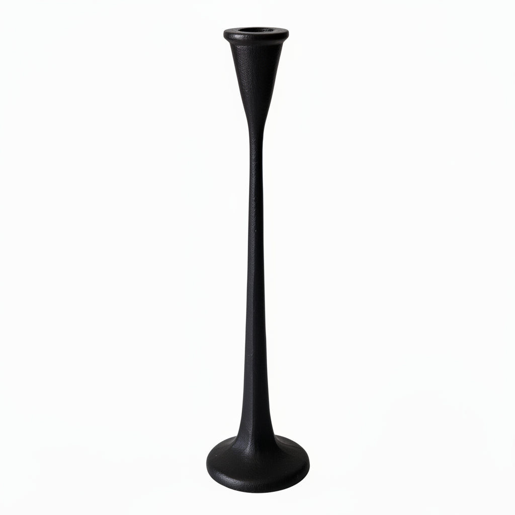 Black Iron Candle Holder Large