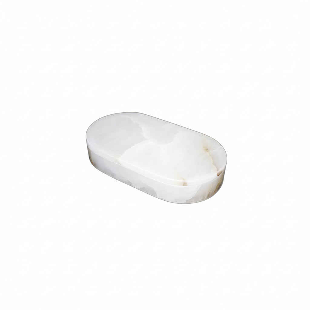 White Oval Display Box Large