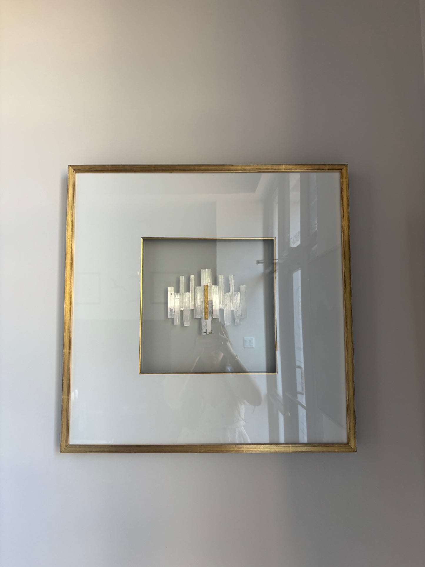 Crystal & Gold Leaf Wall Art