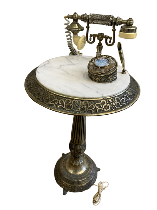 Antique Phone Side Table