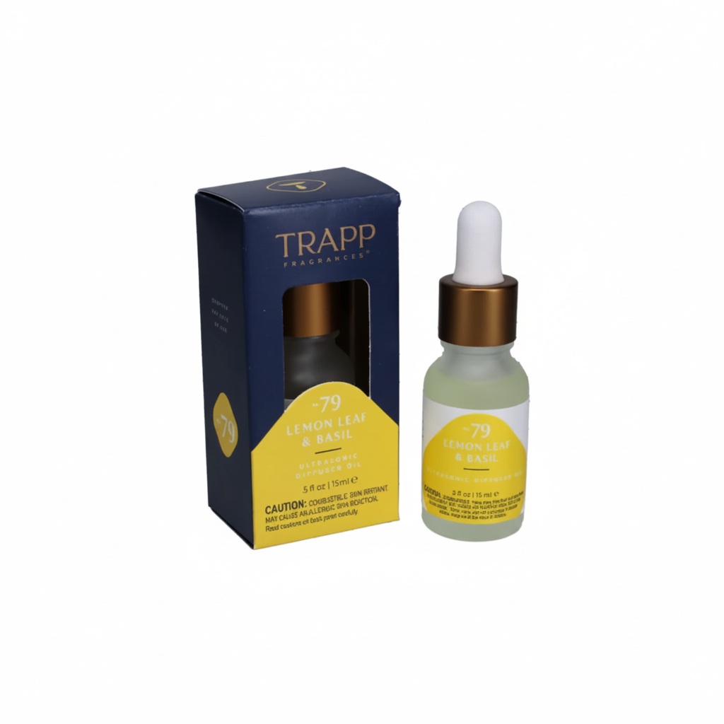 Trapp No. 79 Lemon Leaf & Basil 0.5 oz. Ultrasonic Diffuser Oil
