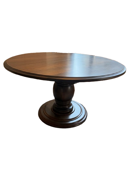 Pedestal Extension Dining Table & (4) Chairs