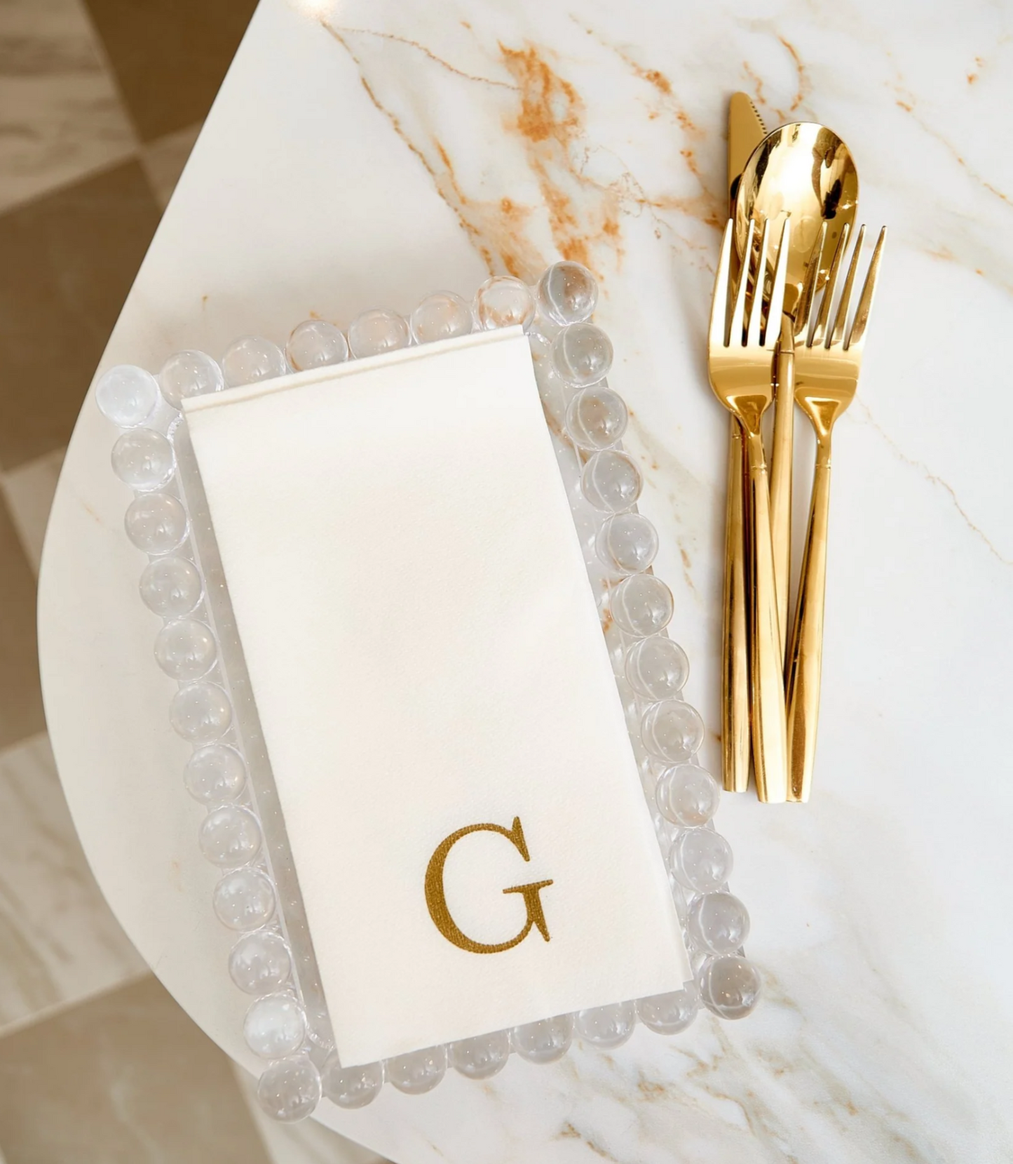 Medium Bubble Lucite Tray