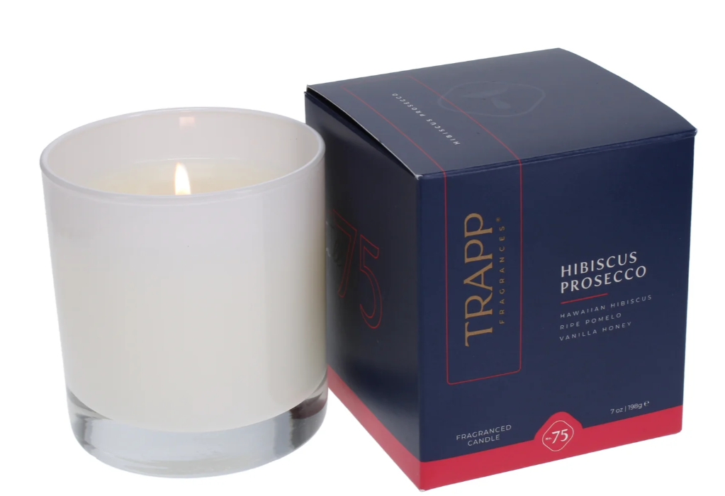 Trapp No. 75 Hibiscus Prosecco 7 oz. Candle in Signature Box