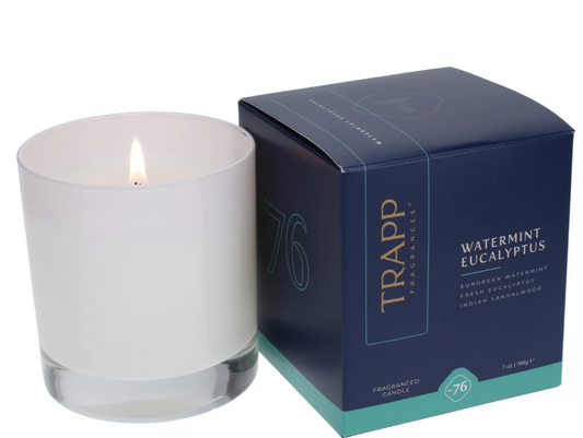 Trapp No. 76 Watermint Eucalyptus 7 oz. Candle in Signature Box