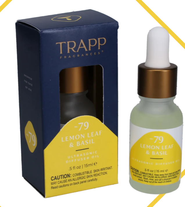 Trapp No. 79 Lemon Leaf & Basil 0.5 oz. Ultrasonic Diffuser Oil
