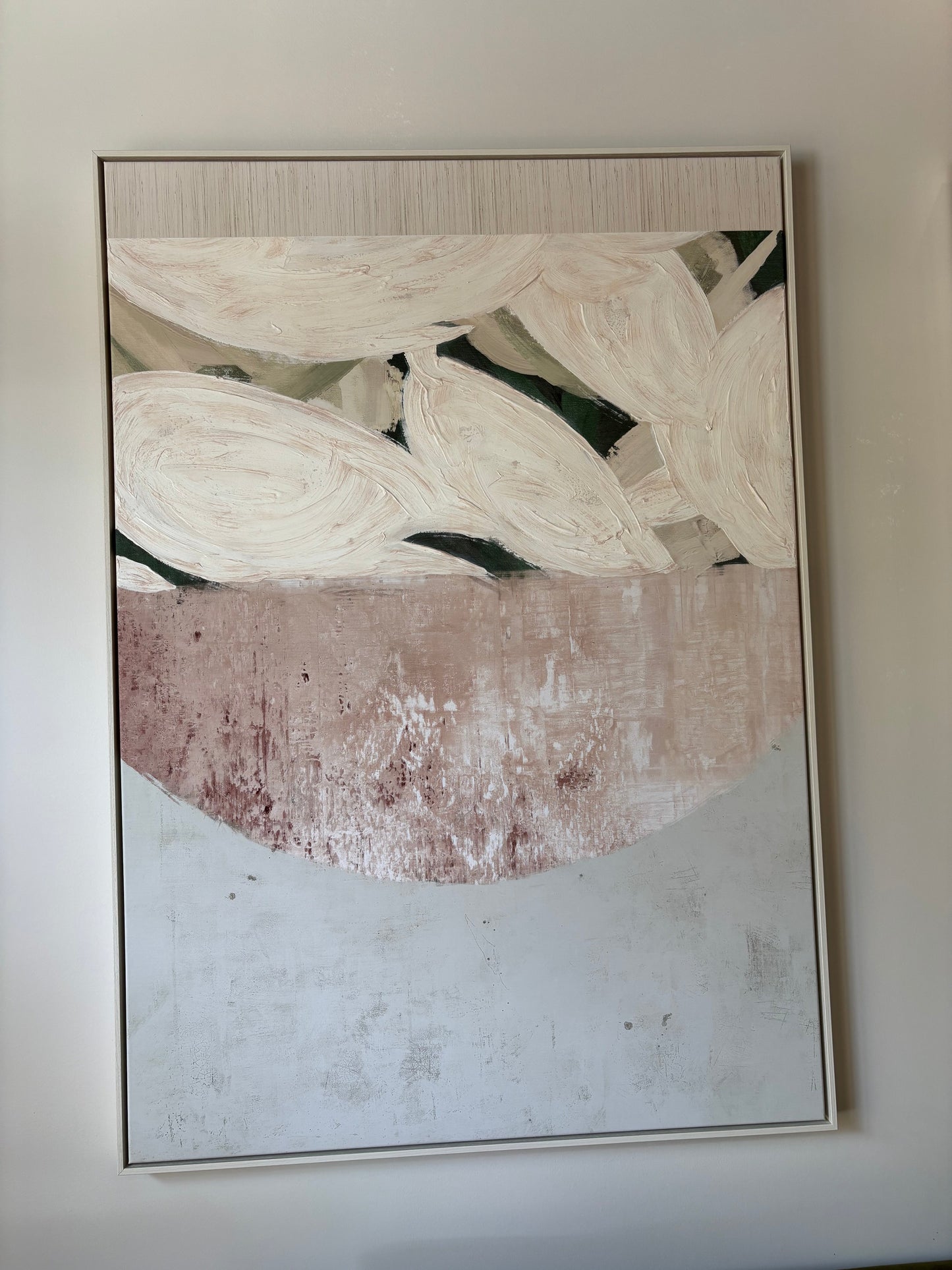 Large art pink/green #1