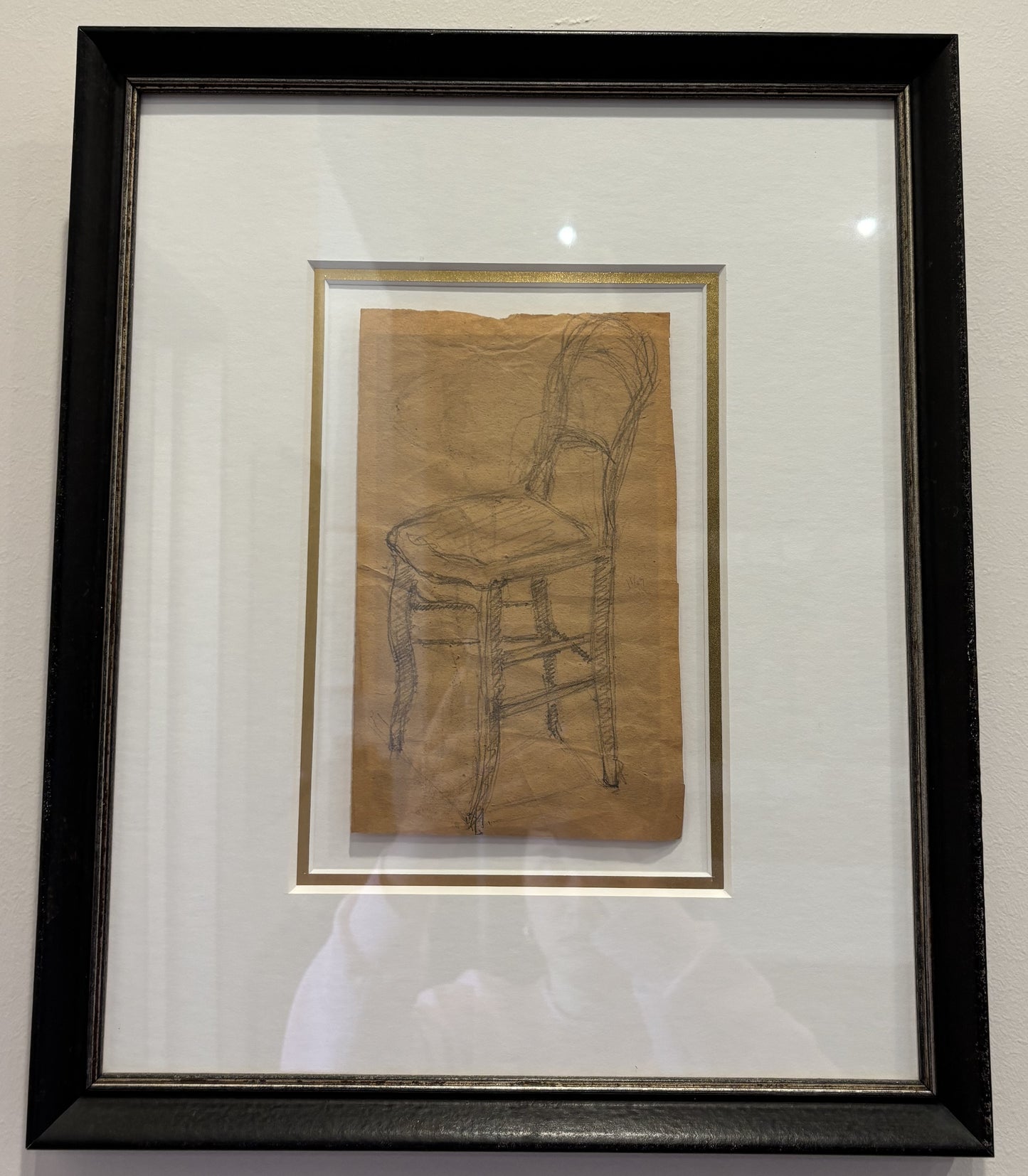 Small Art Chair W/Black Frame