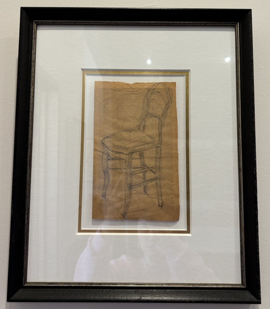 Small Art Chair W/Black Frame