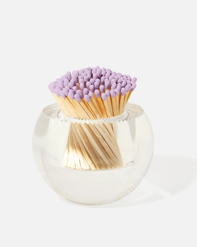 Round Match Striker with Lavender Matches