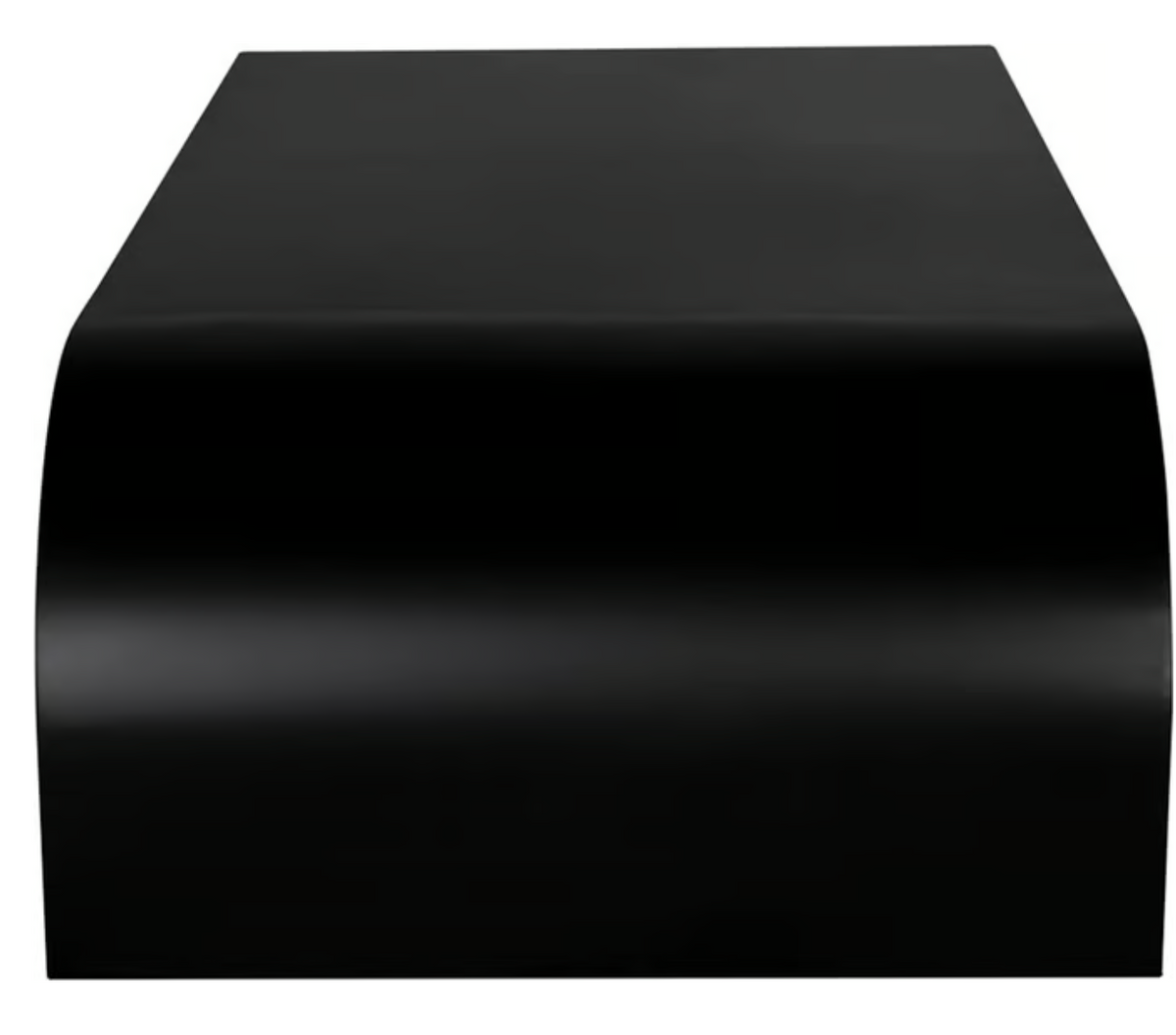 Maximus Matte Black Industrial Steel Coffee Table