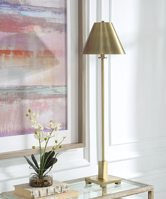Pilot Buffet Lamp Brass