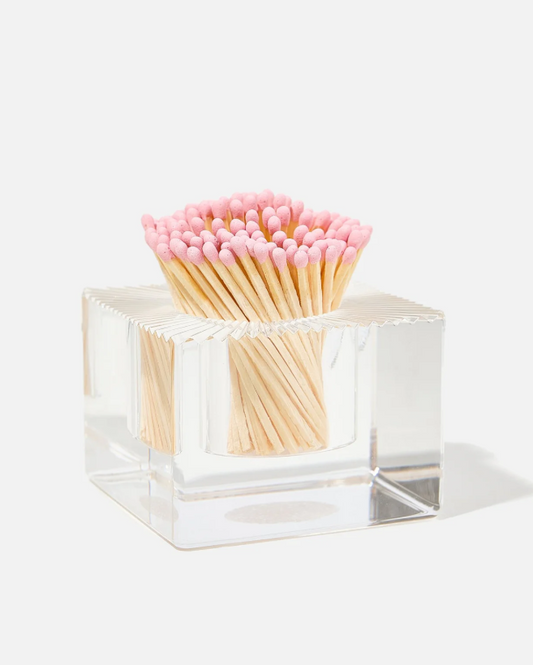 Square Match Striker with Light Pink Matches