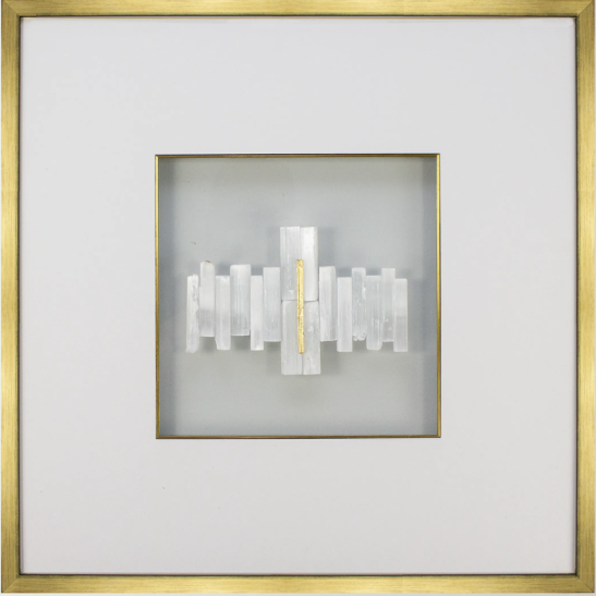Crystal & Gold Leaf Wall Art