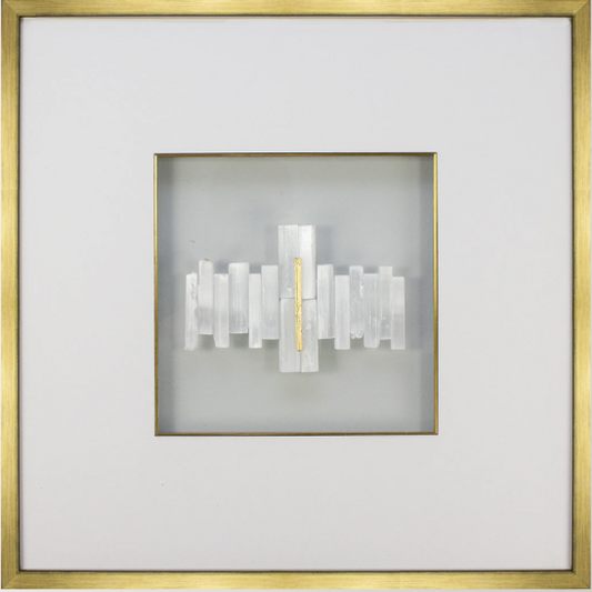 Crystal & Gold Leaf Wall Art