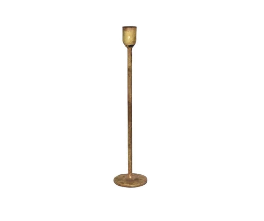 Brass Candle Holder Med